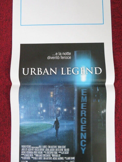 URBAN LEGEND  ITALIAN LOCANDINA (27.5"x13") POSTER JARED LETO ALICIA WITT 1998