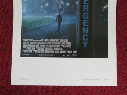 URBAN LEGEND  ITALIAN LOCANDINA (27.5"x13") POSTER JARED LETO ALICIA WITT 1998