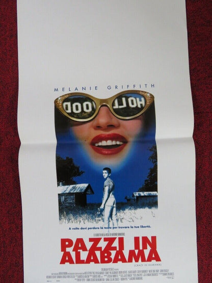 CRAZY IN ALABAMA  ITALIAN LOCANDINA (27.5"x13") POSTER MELANIE GRIFFITH 1999