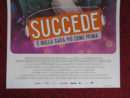 SUCCEDE  ITALIAN LOCANDINA (27"x12.5") POSTER MARGHERITA MORCHIO 2018