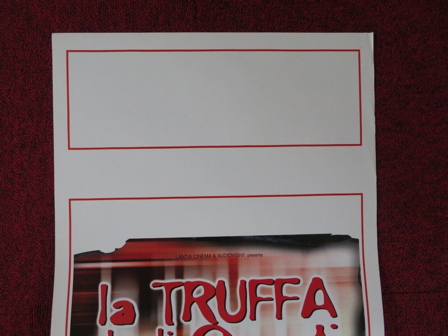 LA TRUFFA DEGLI ONESTI  ITALIAN LOCANDINA (27.5"x13") POSTER VINCENT LINDON 1999