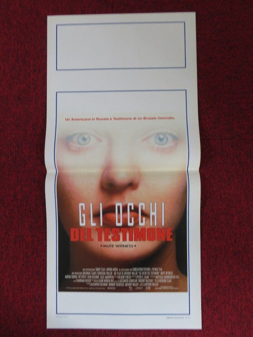 GLI OCCHI DEL TESTIMONE ITALIAN LOCANDINA (27.5"x13") POSTER EVAN RICHARDS '95