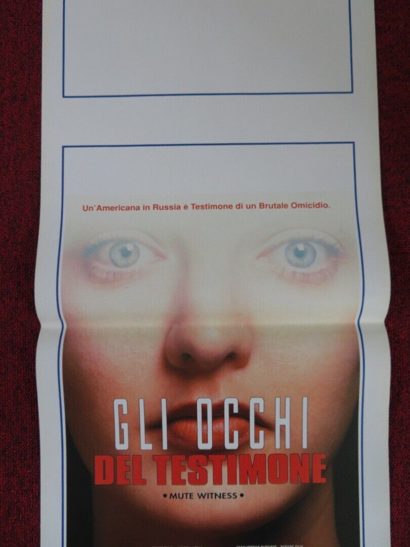 GLI OCCHI DEL TESTIMONE ITALIAN LOCANDINA (27.5"x13") POSTER EVAN RICHARDS '95