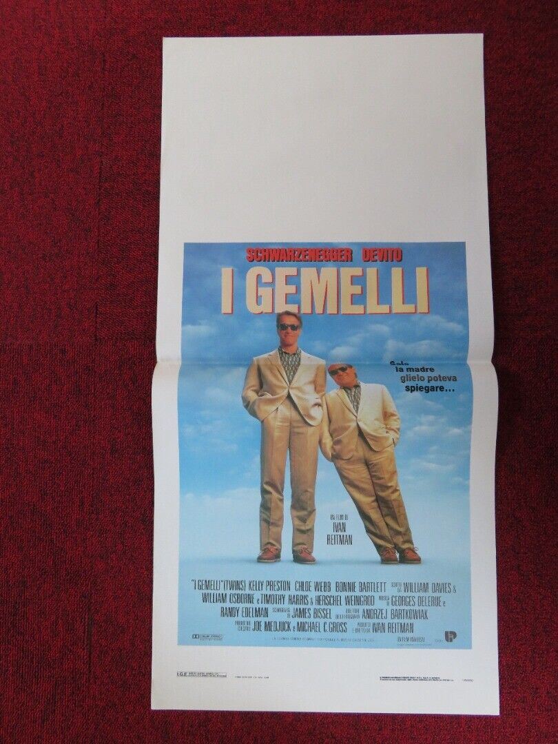 TWINS ITALIAN LOCANDINA (27.5"x13.5") POSTER SCHWARZENEGGER DEVITO 1989