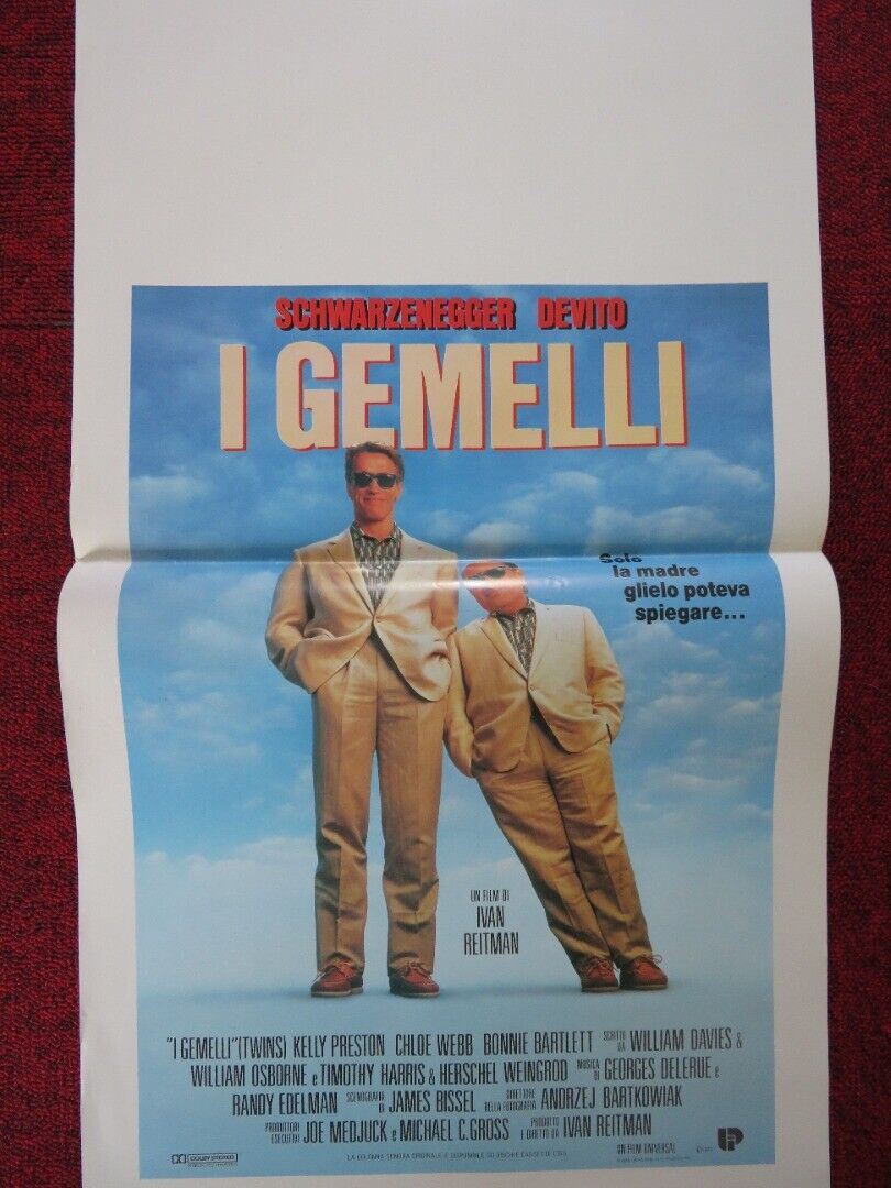 TWINS ITALIAN LOCANDINA (27.5"x13.5") POSTER SCHWARZENEGGER DEVITO 1989