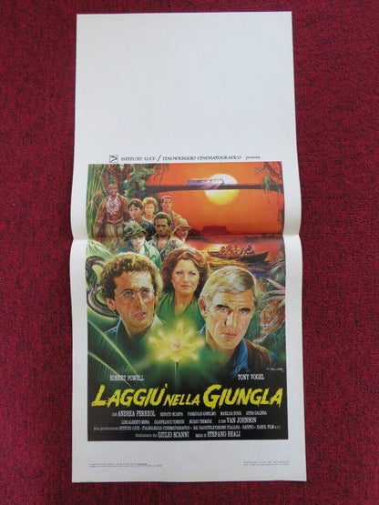 DOWN THERE IN THE JUNGLE ITALIAN LOCANDINA (27.5"x13") POSTER TONY VOGEL 1988