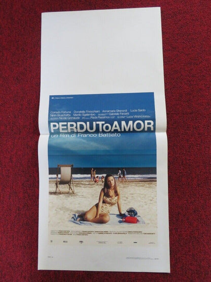 PERDUTO AMOR ITALIAN LOCANDINA (27.5"x13") POSTER CORRADO FORTUNA 2003