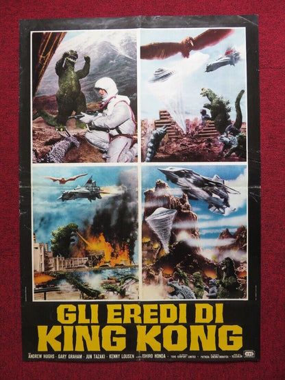 GLI EREDI DI KING KONG ITALIAN FOGLIO ROLLED POSTER AKIRA KUBO JUN TAZAKI 1968