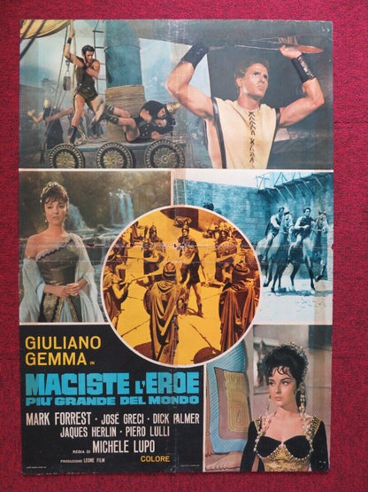 MACISTE L'EROE PIU' GRANDE DEL MONDO ITALIAN FOGLIO ROLLED POSTER GIULIANO GEMMA