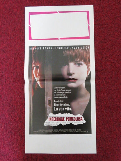 SINGLE WHITE FEMALE ITALIAN LOCANDINA (27.5"x13") POSTER BRIDGET FONDA 1992