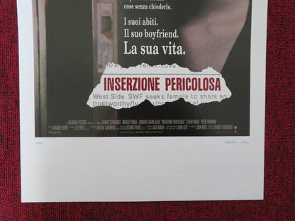 SINGLE WHITE FEMALE ITALIAN LOCANDINA (27.5"x13") POSTER BRIDGET FONDA 1992