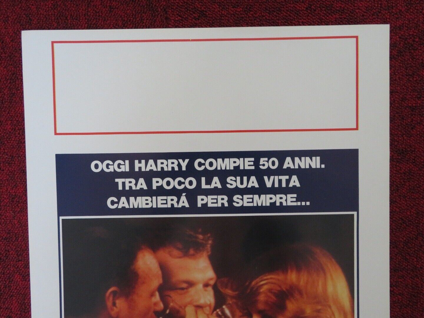 TWICE IN A LIFETIME ITALIAN LOCANDINA (27.5"x13") POSTER GENE HACKMAN 1987