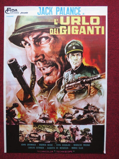 L'URLO DEI GIGANTI ITALIAN FOGLIO ROLLED POSTER JACK PALANCE ANDREA BOSIC 1969