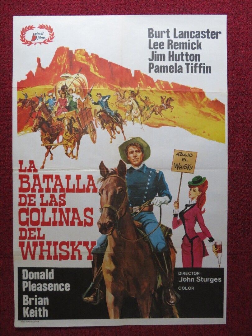 LA BATALLA DE LAS COLINAS DEL WHISKY UNKNOWN ROLLED POSTER BURT LANCASTER 1965