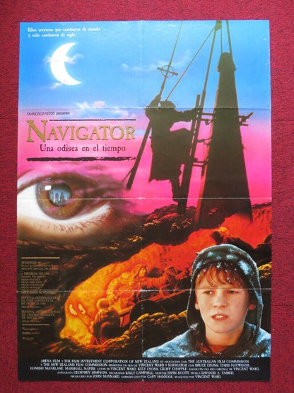 THE NAVIGATOR: A MEDIEVIL ODYSSEY SPANISH ROLLED POSTER BRUCE LYONS 1988