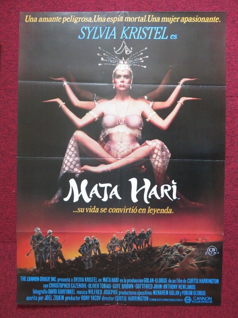 MATA HARI SPANISH ROLLED POSTER CANNON SYLVIA KRISTEL 1985