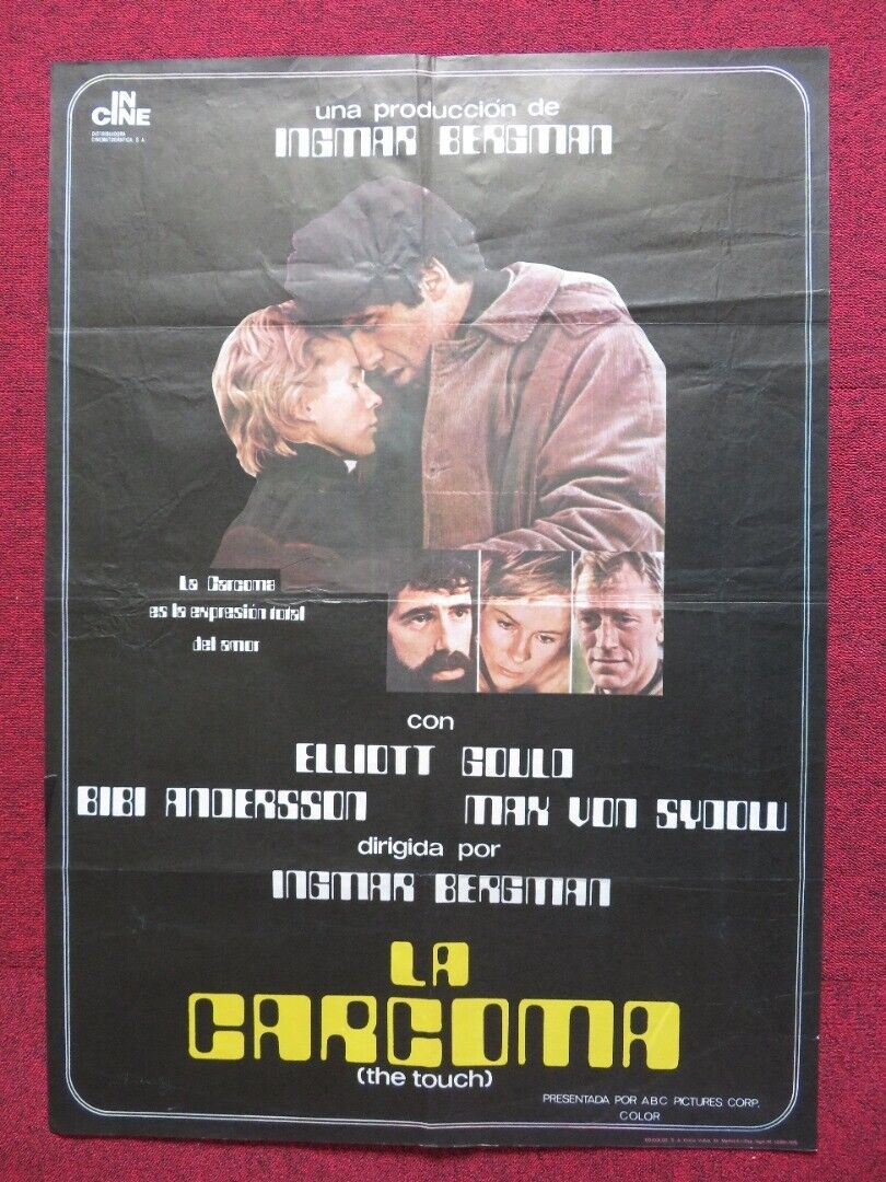 THE TOUCH SPANISH ROLLED POSTER ELLIOT GOULD MAX VON SYDOW 1971