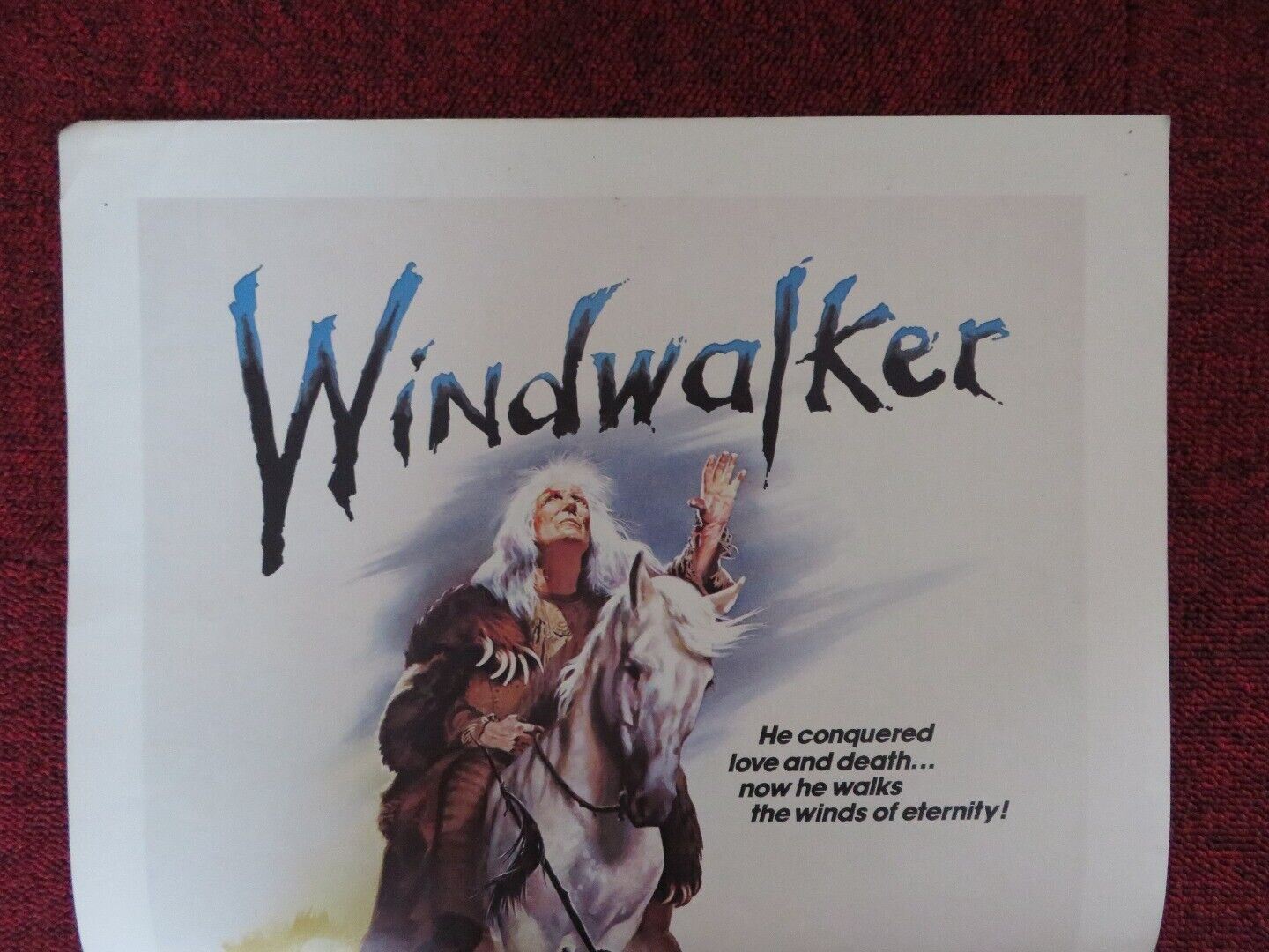 WINDWALKER WINDOW CARD TREVOR HOWARD NICK RAMUS 1980