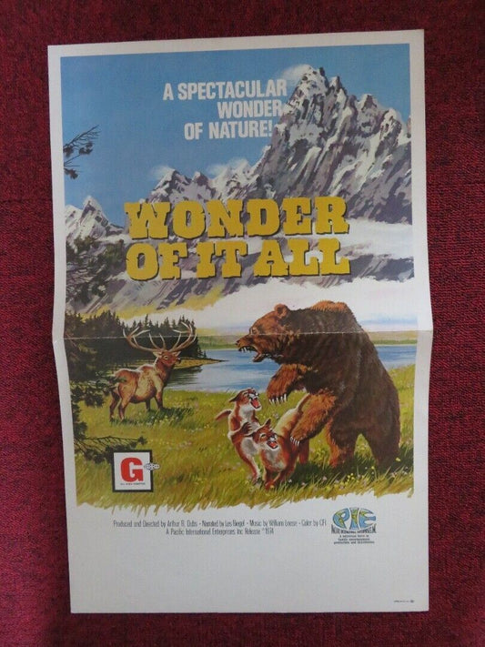 WONDER OF IT ALL WINDOW CARD LES BIEGEL 1974