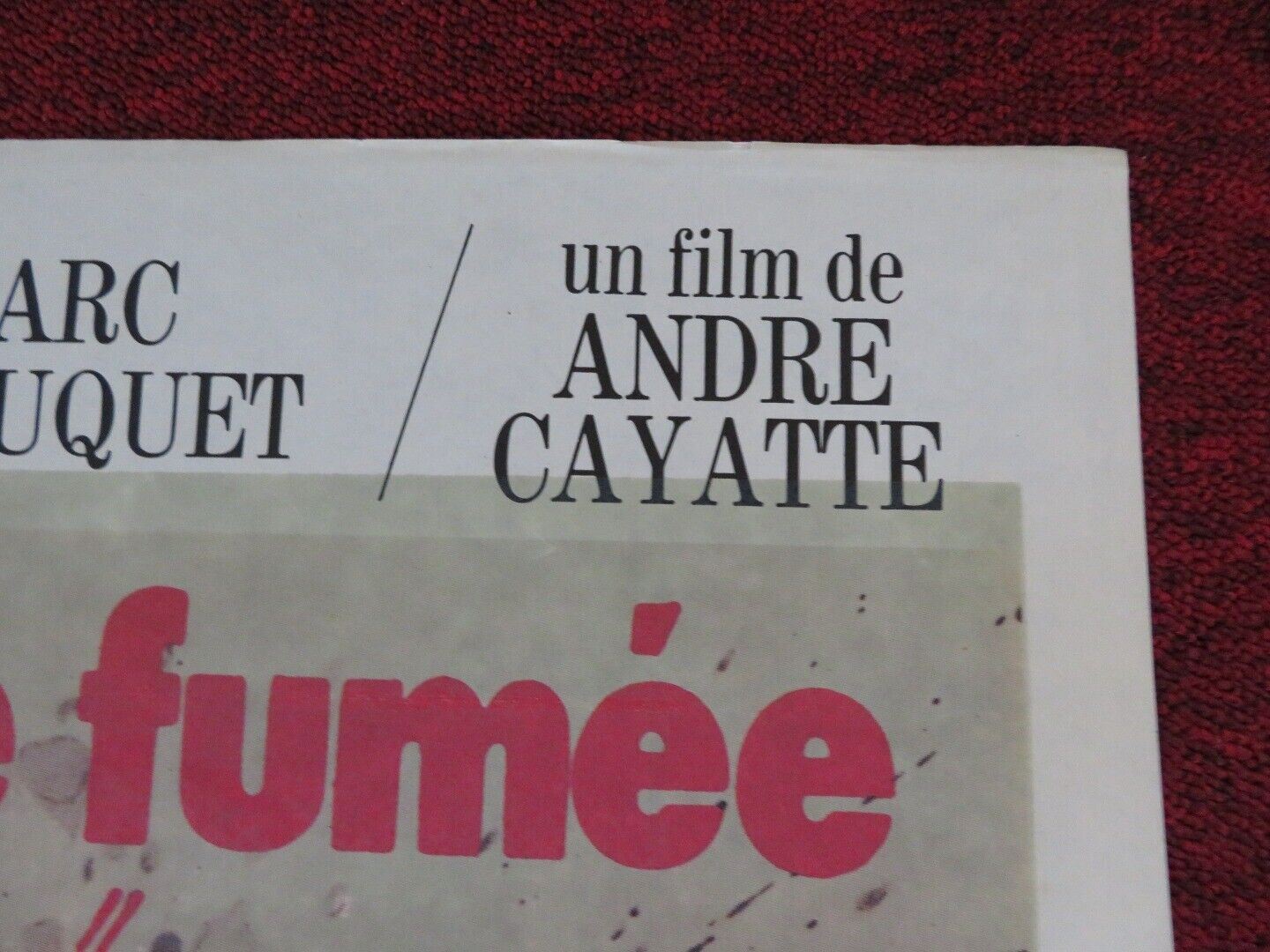 IL N'Y A PAS DE FUMEE SANS FEU FRENCH POSTER (31"x 23") ANNIE GIRARDOT 1973