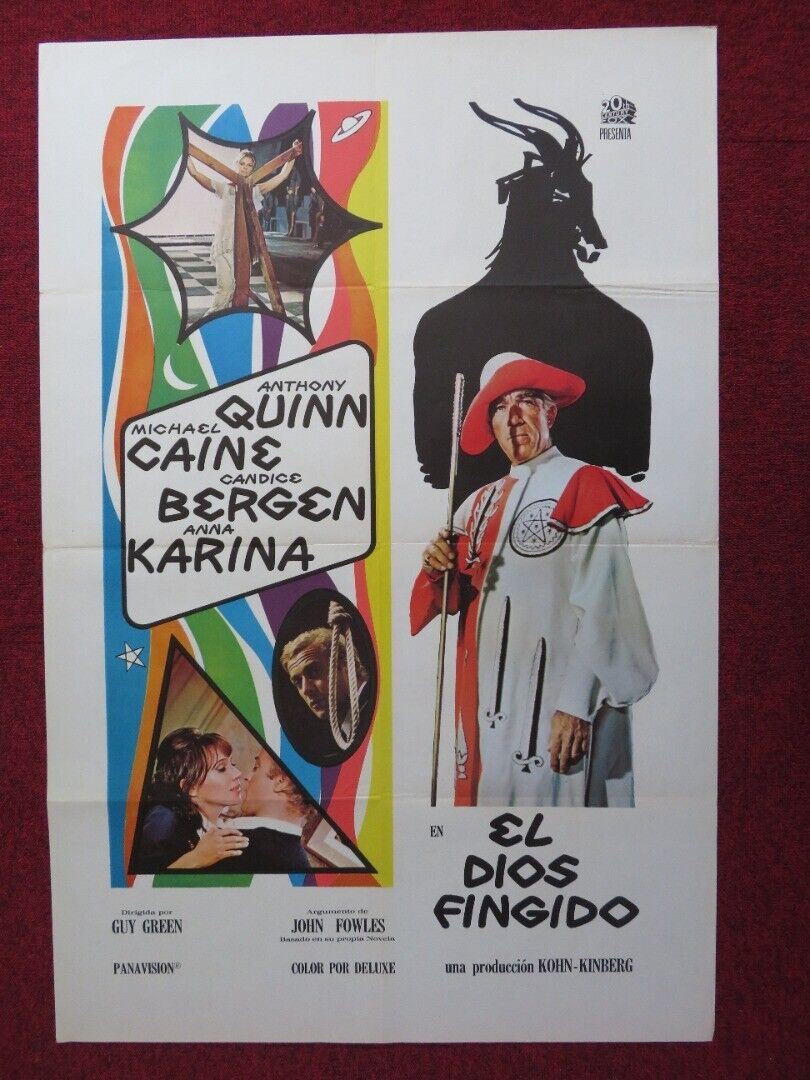 THE MAGNUS / EL DIOS FINGIDO SPANISH ROLLED POSTER MICHAEL CAINE ATHONY QUINN