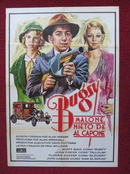 BUGSY MALONE  SPANISH ROLLED POSTER SCOTT BAIO JODIE FOSTER 1976