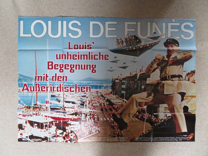 LE GENDARME ET LES EXTRA-TERRESTRES GERMAN POSTER FOLDED LOUIS DE FUNES 79