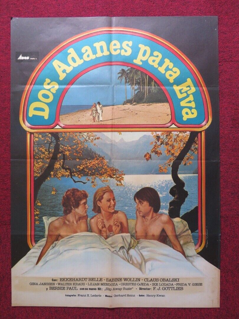 SHE'S 19 AND READY SPANISH ROLLED POSTER EKKEHARDT BELLE SABINE WOLLIN 1979