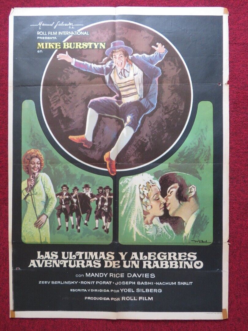 LAS ULTIMAS Y ALEGRES AVENTURAS DE UN RABBINO SPANISH ROLLED POSTER MIKE BURSTYN