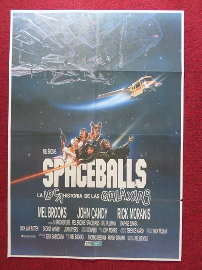 SPACEBALLS SPANISH ROLLED POSTER MEL BROOKS JOHN CANDY RICK MORANIS 1987