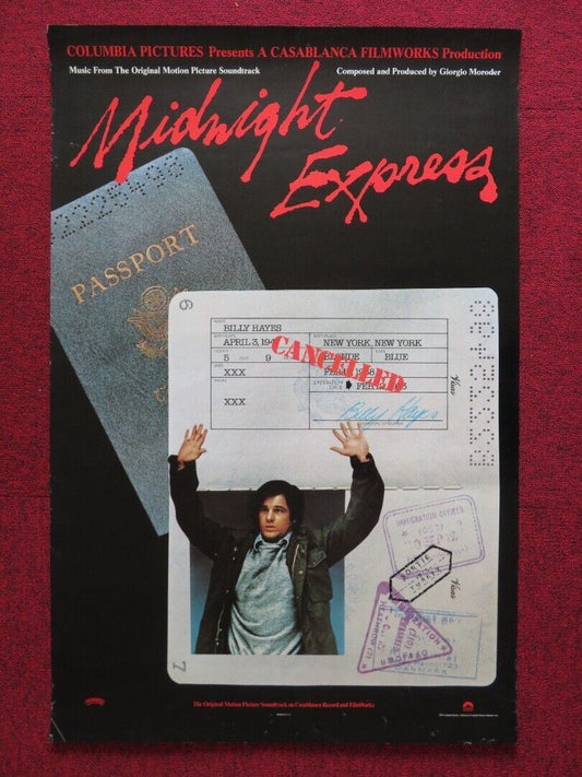 MIDNIGHT EXPRESS U.S ROLLED POSTER BRAD DAVIS BO HOPKINS 1978