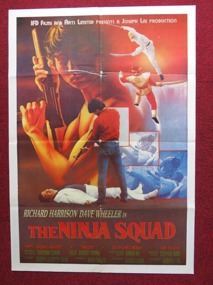 THE NINJA SQUAD UNKNOWN ROLLED POSTER GODFREY HO RICHARD HARRISON 1986