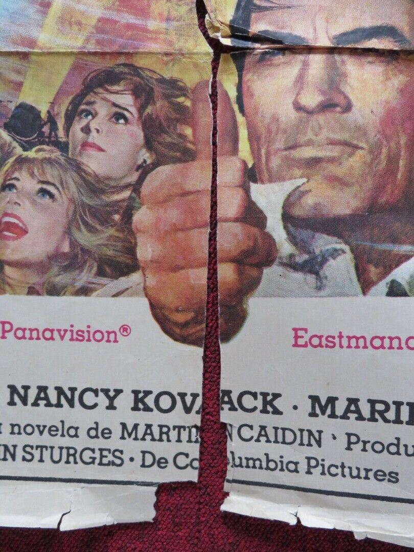 MAROONED SPANISH ROLLED POSTER GREGORY PECK GENE HACKMAN 1969