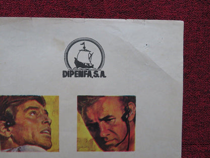 MAROONED SPANISH ROLLED POSTER GREGORY PECK GENE HACKMAN 1969