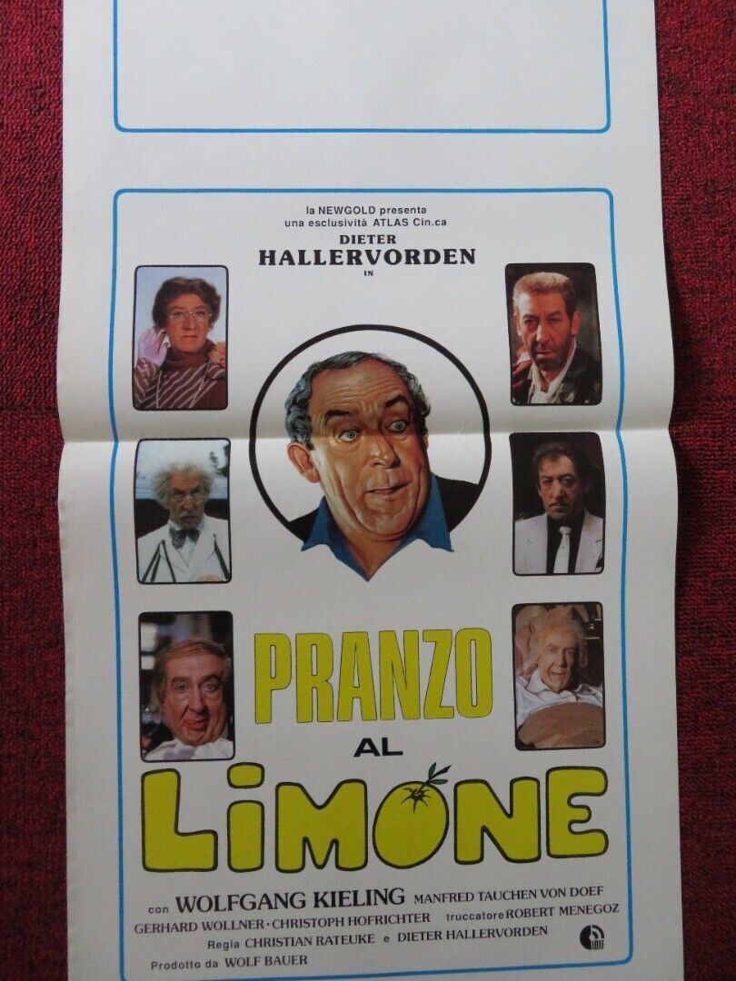 PRANZO AL LIMONE  ITALIAN LOCANDINA (27.5"x13") POSTER DIETER HALLERVORDEN 1989