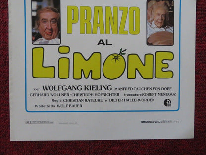 PRANZO AL LIMONE  ITALIAN LOCANDINA (27.5"x13") POSTER DIETER HALLERVORDEN 1989