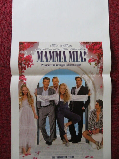 MAMMA MIA! ITALIAN LOCANDINA (27.5"x13") POSTER MERYL STREEP PIERCE BROSNAN 2008