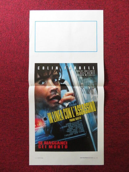 PHONE BOOTH ITALIAN LOCANDINA (27.5"x13") POSTER COLIN FARRELL 2002