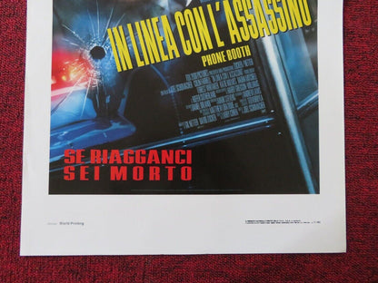 PHONE BOOTH ITALIAN LOCANDINA (27.5"x13") POSTER COLIN FARRELL 2002