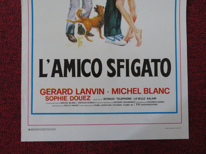 L'AMICO SFIGATO ITALIAN LOCANDINA (27.5"x13") POSTER MICHEL BLANC 1987