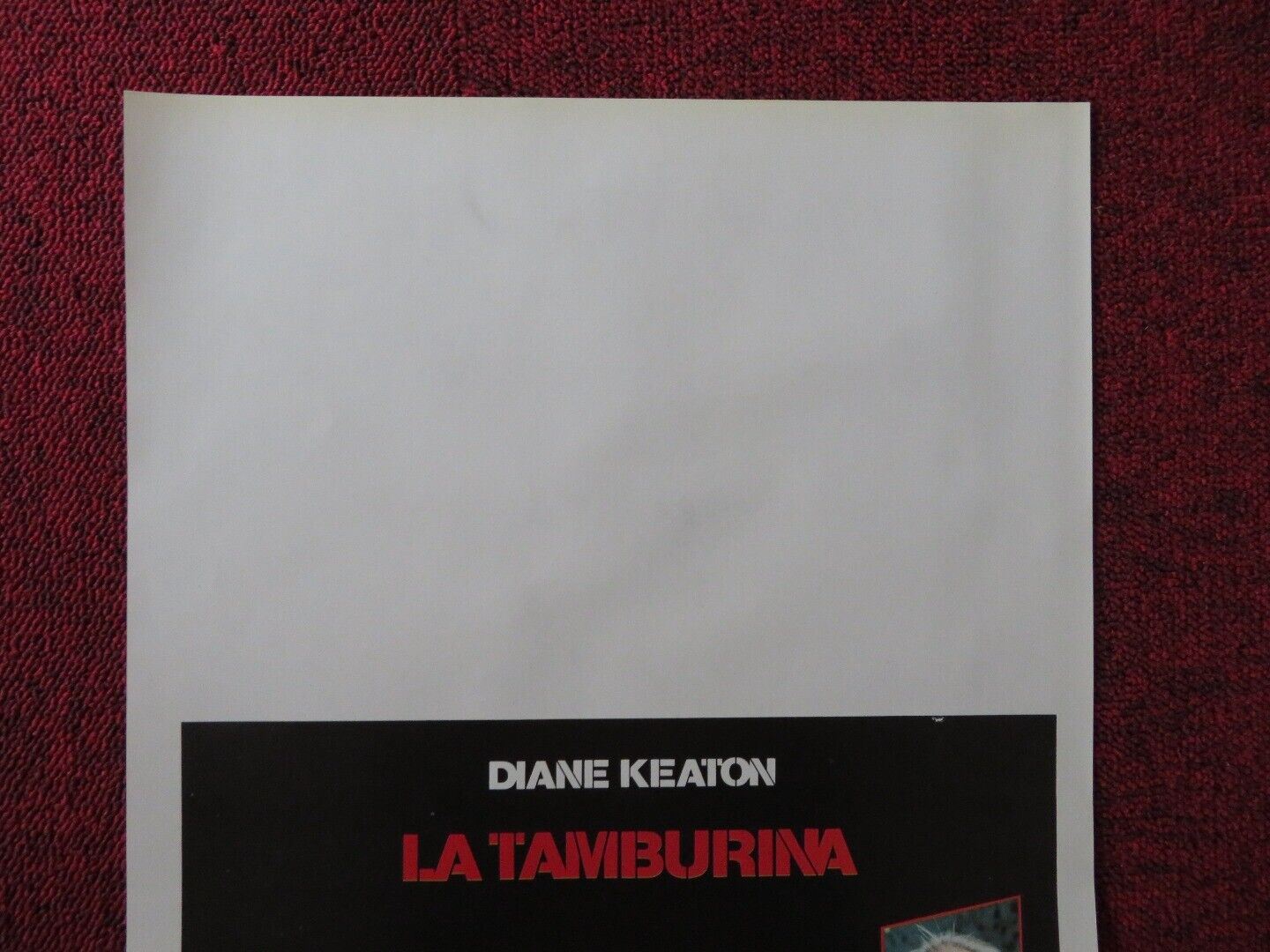 THE LITTLE DRUMMER GIRL ITALIAN LOCANDINA (27.5"x12") POSTER DIANE KEATON 1985