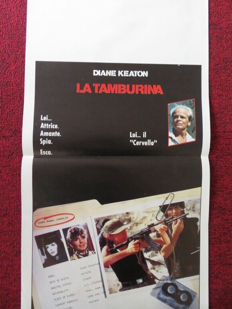 THE LITTLE DRUMMER GIRL ITALIAN LOCANDINA (27.5"x12") POSTER DIANE KEATON 1985