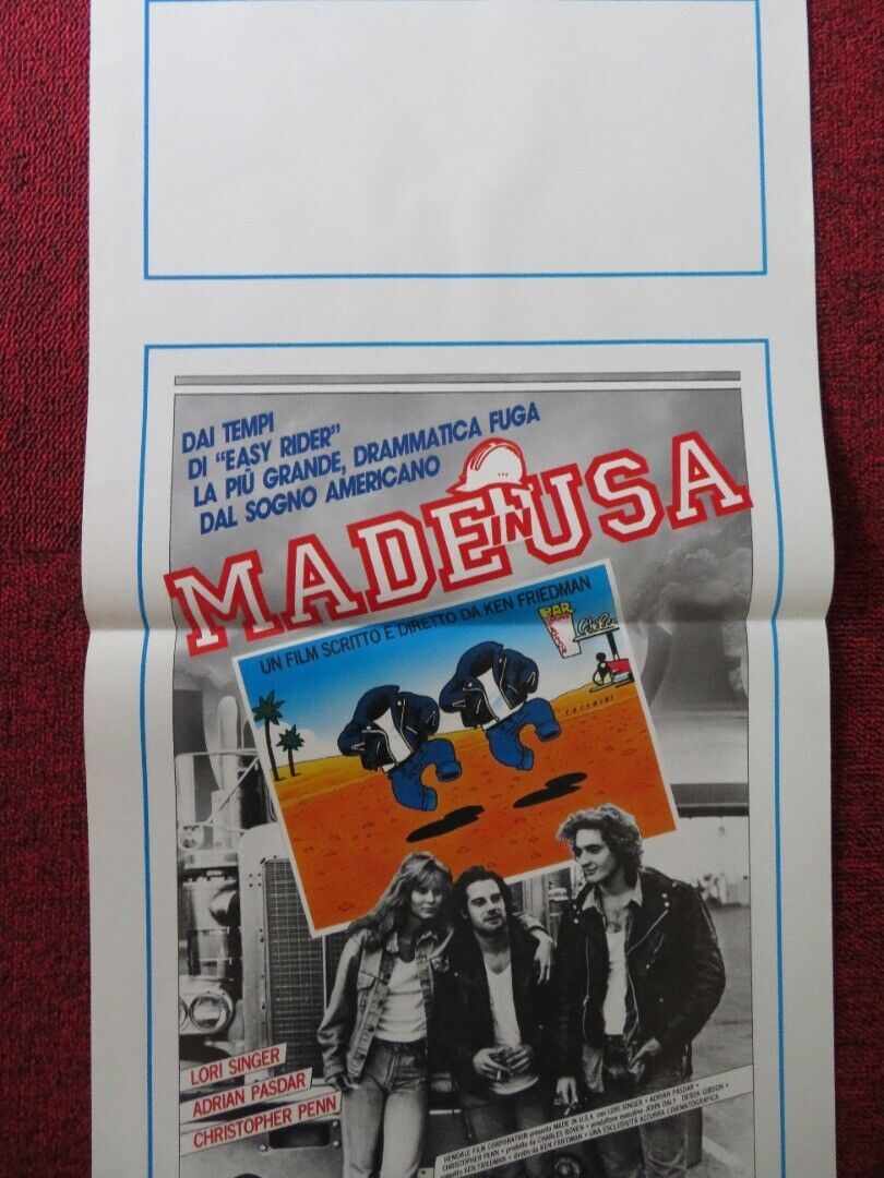 MADE IN USA  ITALIAN LOCANDINA (27.5"x13") POSTER KEN FRIEDMAN 1989