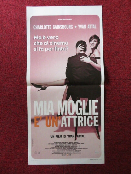 MIA MOGLIE E' UN'ATTRICE ITALIAN LOCANDINA (27.5"x13") POSTER YVAN ATTAL 2003