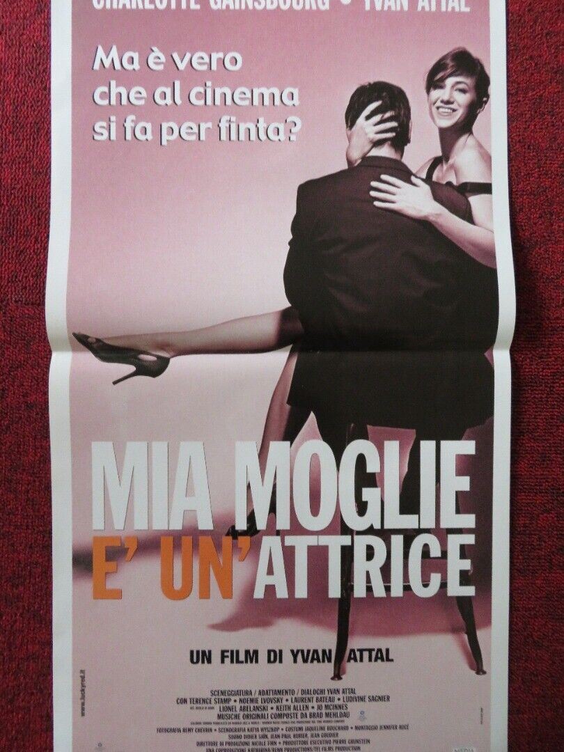 MIA MOGLIE E' UN'ATTRICE ITALIAN LOCANDINA (27.5"x13") POSTER YVAN ATTAL 2003