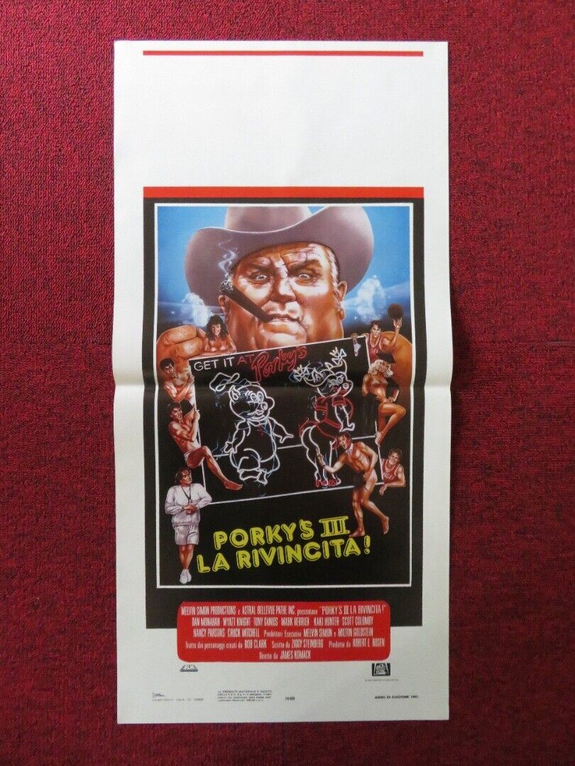 PORKY'S REVENGE ITALIAN LOCANDINA (27.5"x13") POSTER DAN MONAHAN 1985