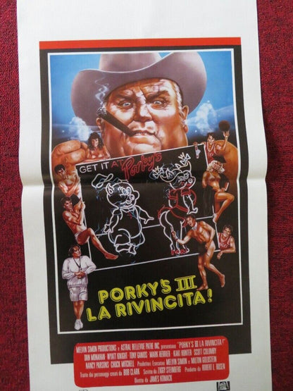 PORKY'S REVENGE ITALIAN LOCANDINA (27.5"x13") POSTER DAN MONAHAN 1985