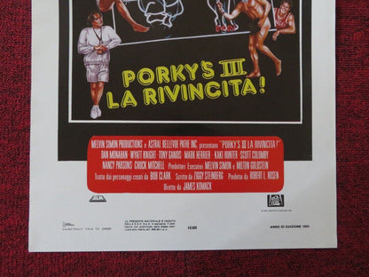 PORKY'S REVENGE ITALIAN LOCANDINA (27.5"x13") POSTER DAN MONAHAN 1985