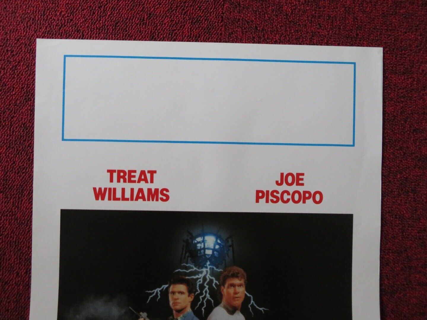 DEAD HEAT ITALIAN LOCANDINA (27.5"x13") POSTER TREAT WILLIAMS JOE PISCOPO 1989