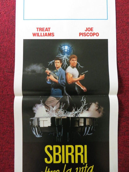 DEAD HEAT ITALIAN LOCANDINA (27.5"x13") POSTER TREAT WILLIAMS JOE PISCOPO 1989